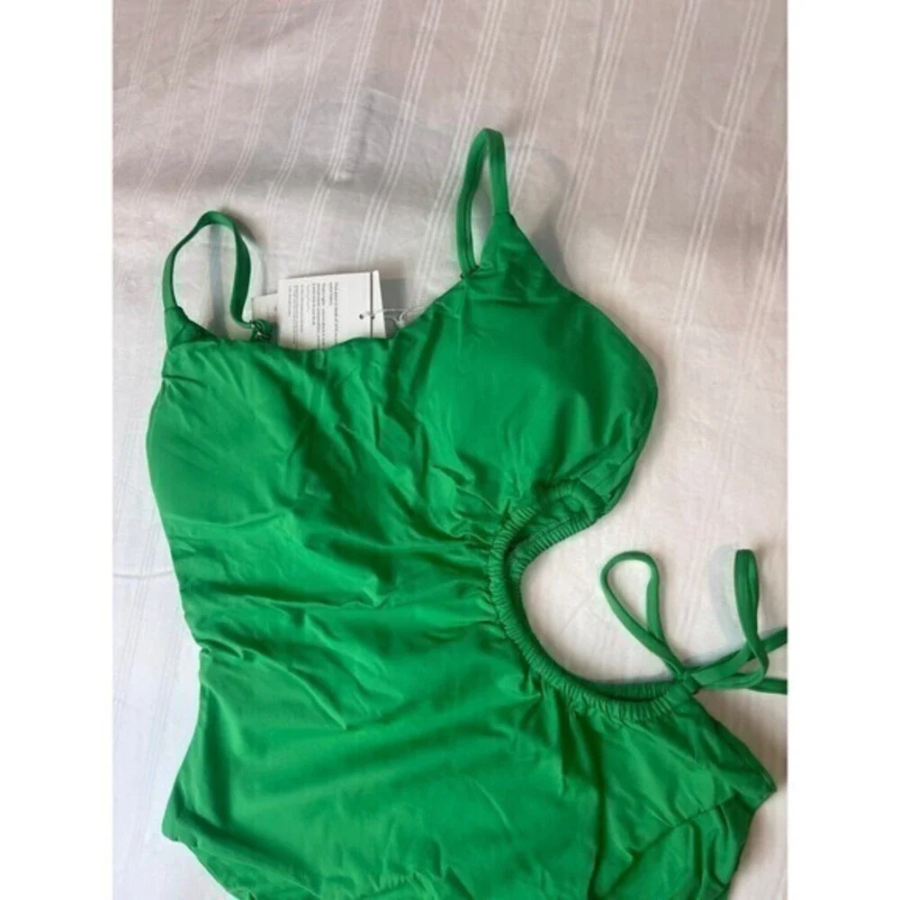 Dippin Daisy Lime Green One Piece Swimsuit Size‎ S RefN07